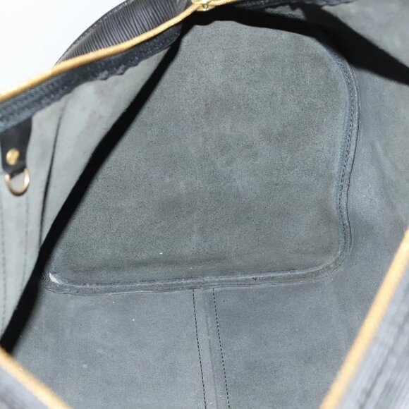 LOUIS VUITTON Epi Keepall 55 Boston Bag Noir Black M42952 LV Auth 131324 - Picture 13 of 16